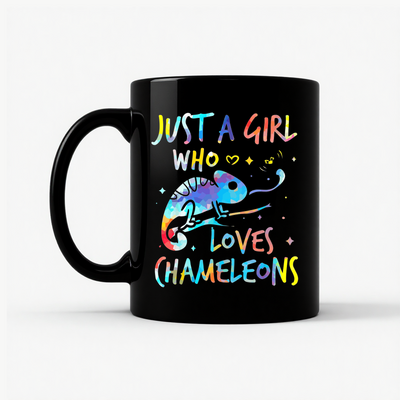 Girl Who Loves Chameleons Mug