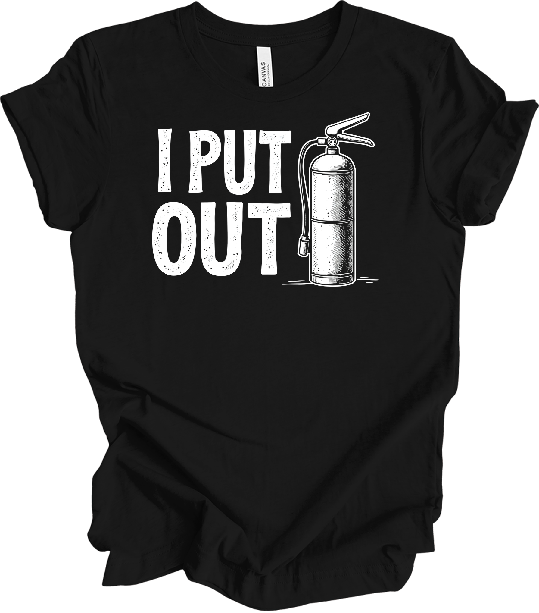 I Put Out Firefighter T-Shirt in Black