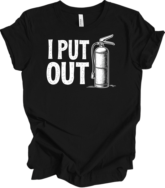 I Put Out Firefighter T-Shirt in Black