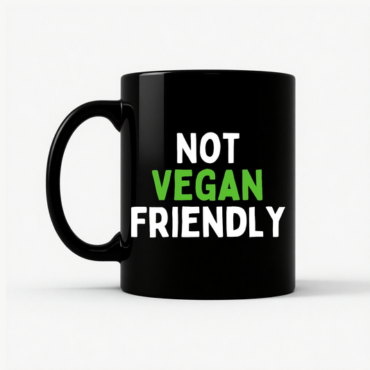 Not Vegan Friendly Meat Lover Mug in Black