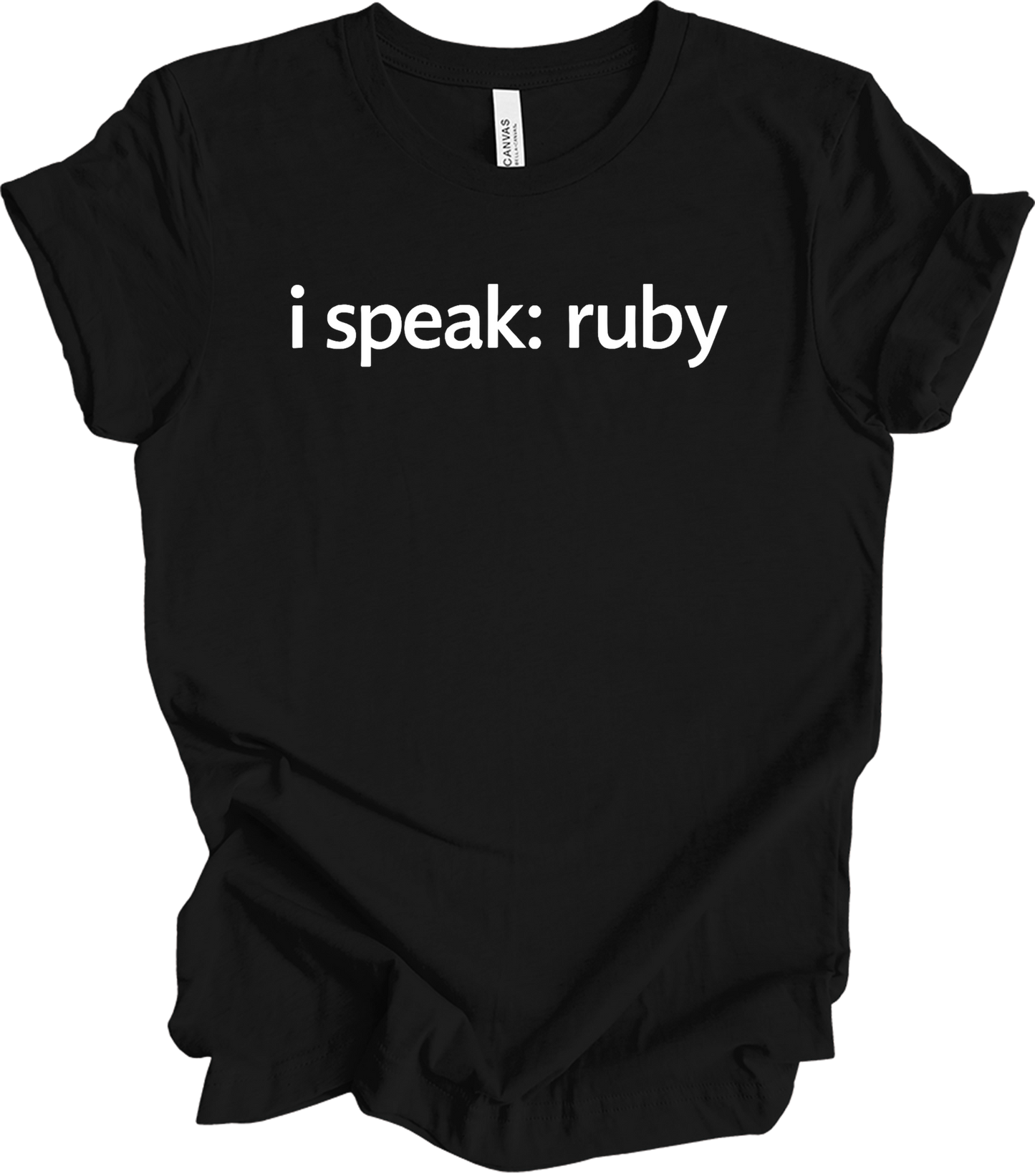 I'm Speaking: Ruby T-Shirt in Black