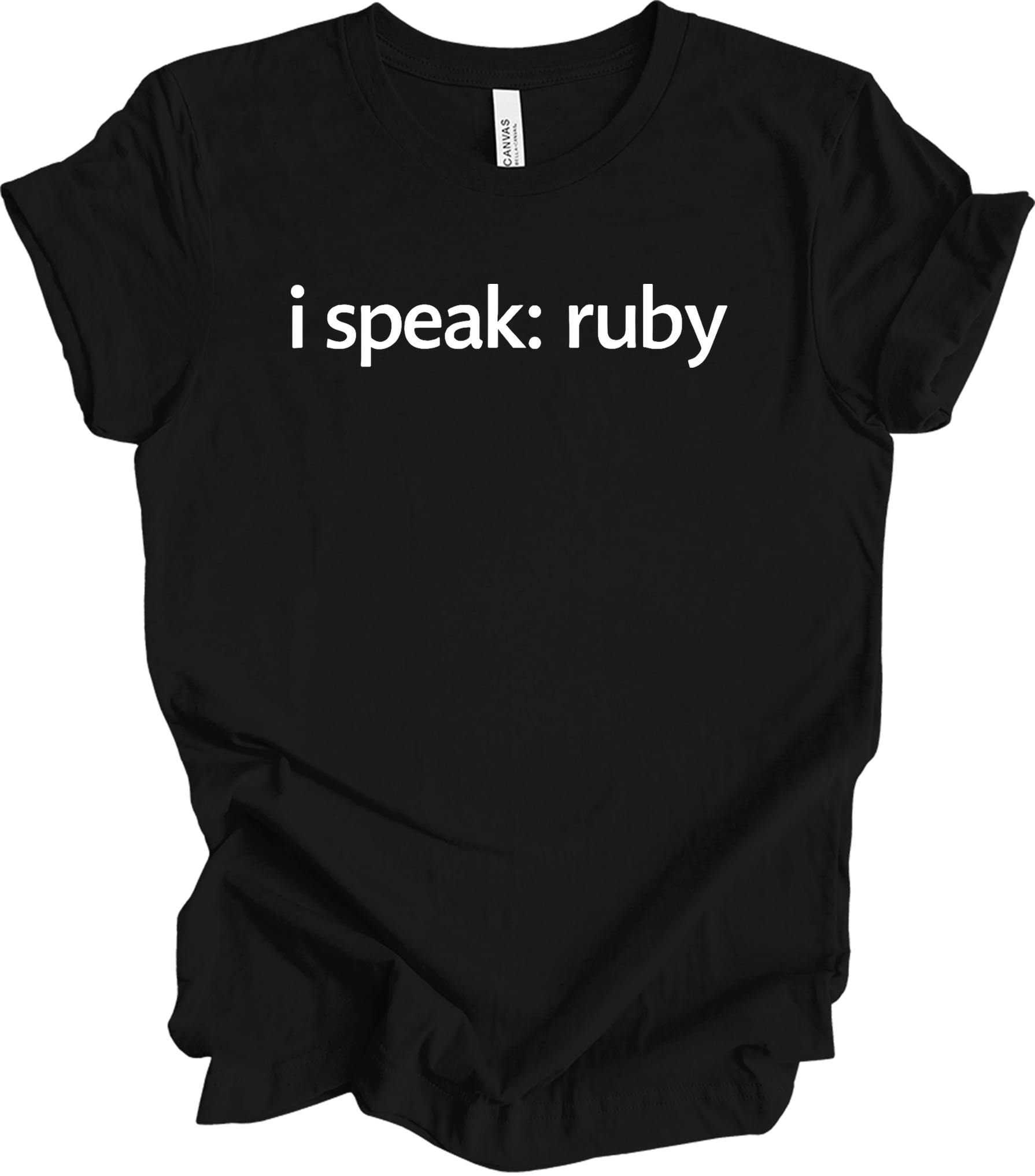 I'm Speaking: Ruby T-Shirt in Black