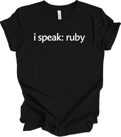 I'm Speaking: Ruby T-Shirt in Black