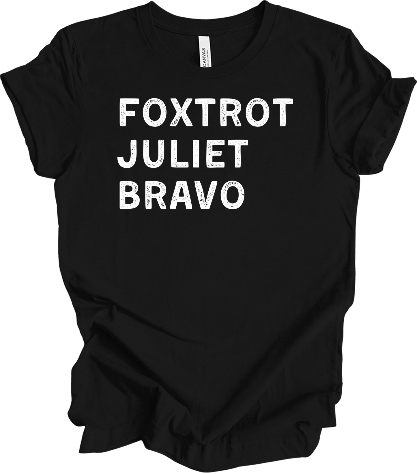 Foxtrot Juliet Bravo Baseball Mom - Retro FJB T-Shirt in Black