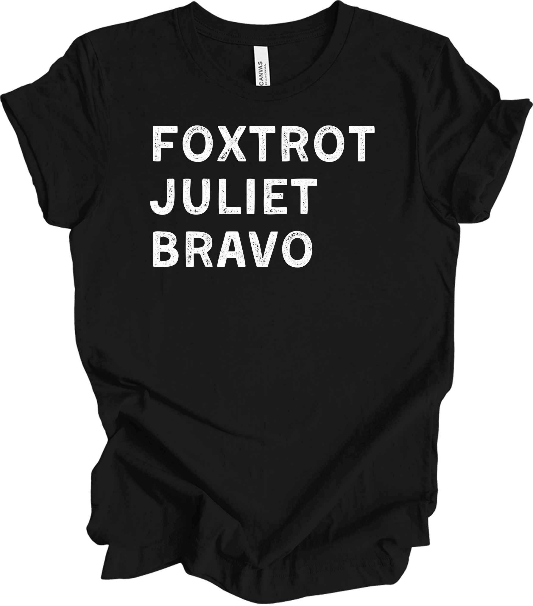 Foxtrot Juliet Bravo Baseball Mom - Retro FJB T-Shirt in Black