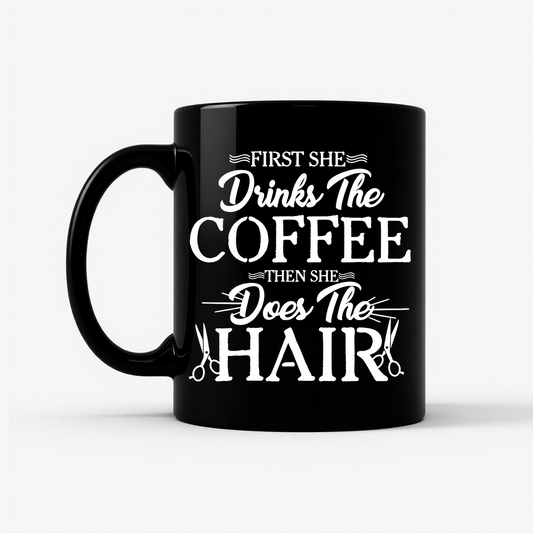 Hairstylist Coffee Mug in Black