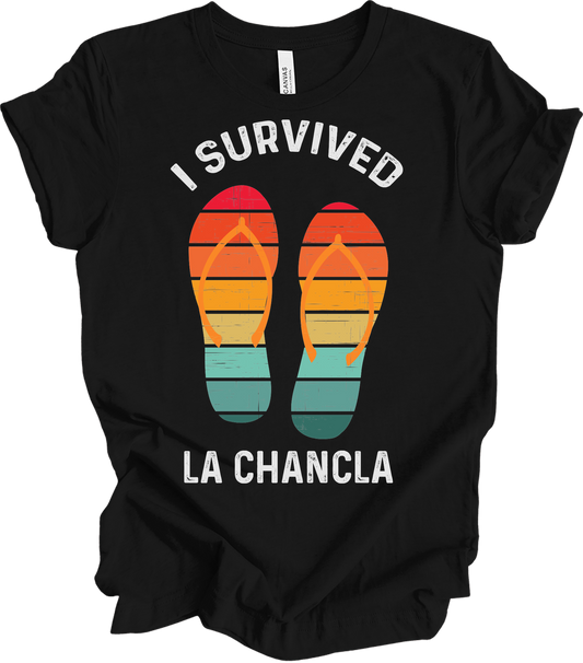 I Survived La Chancla T-Shirt in Black