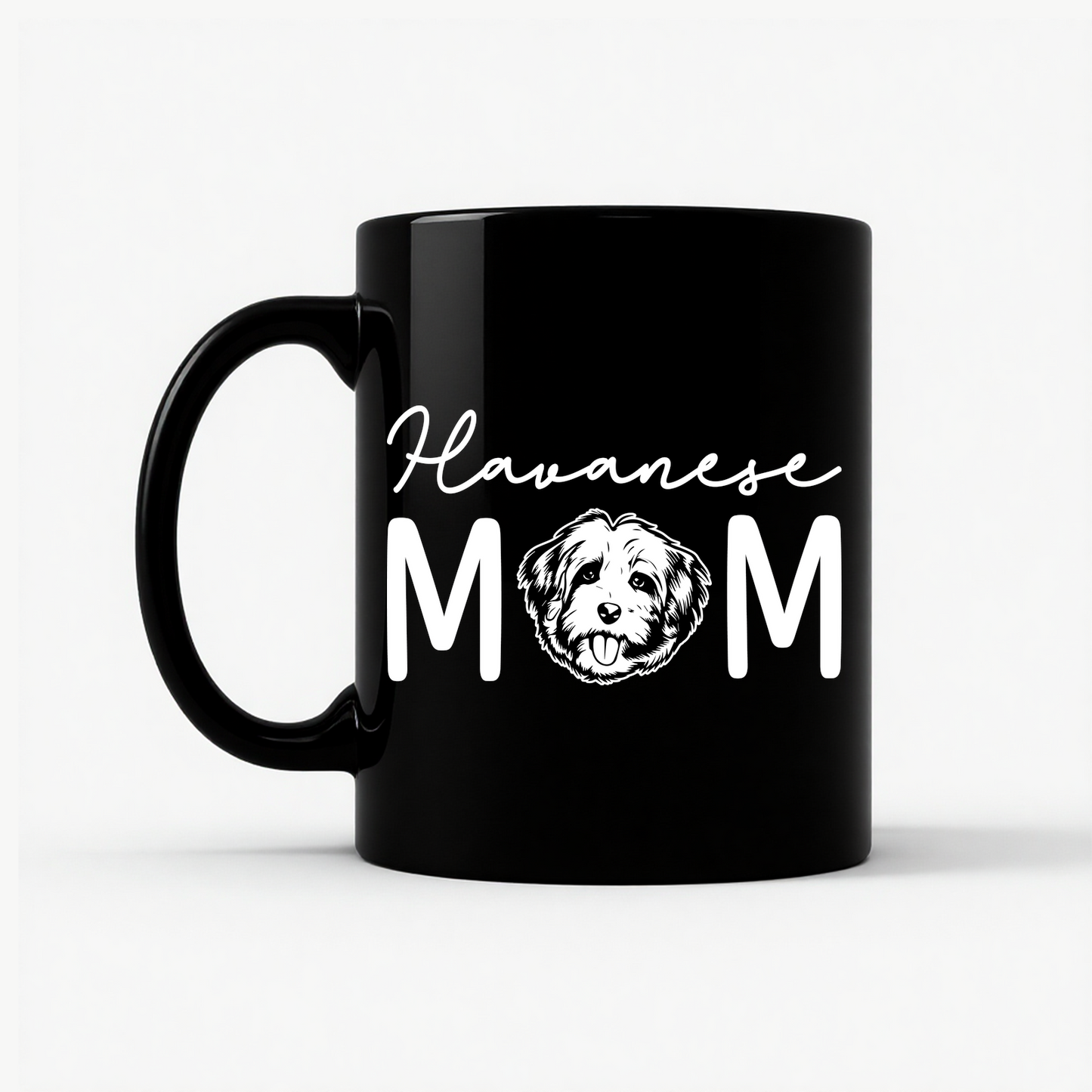 Havanese Mom Dog Lover Mug in Black