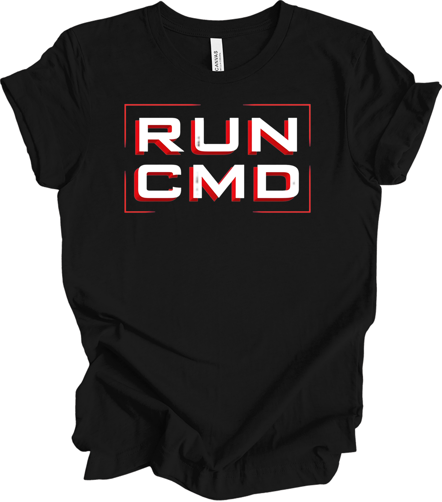 Run CMD Retro Tech T-Shirt in Black