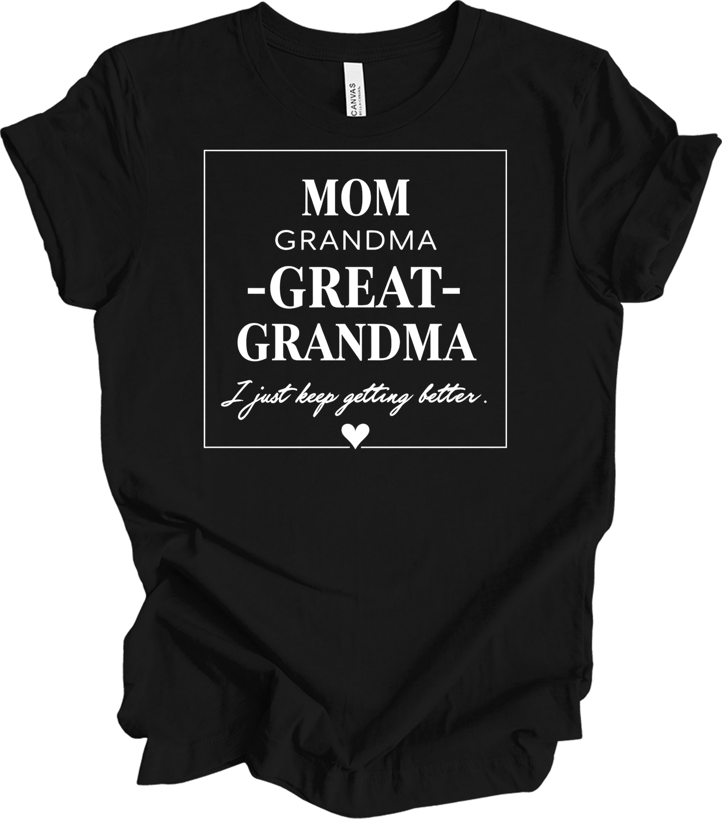 Grandkids Make Life Grand T-Shirt in Black