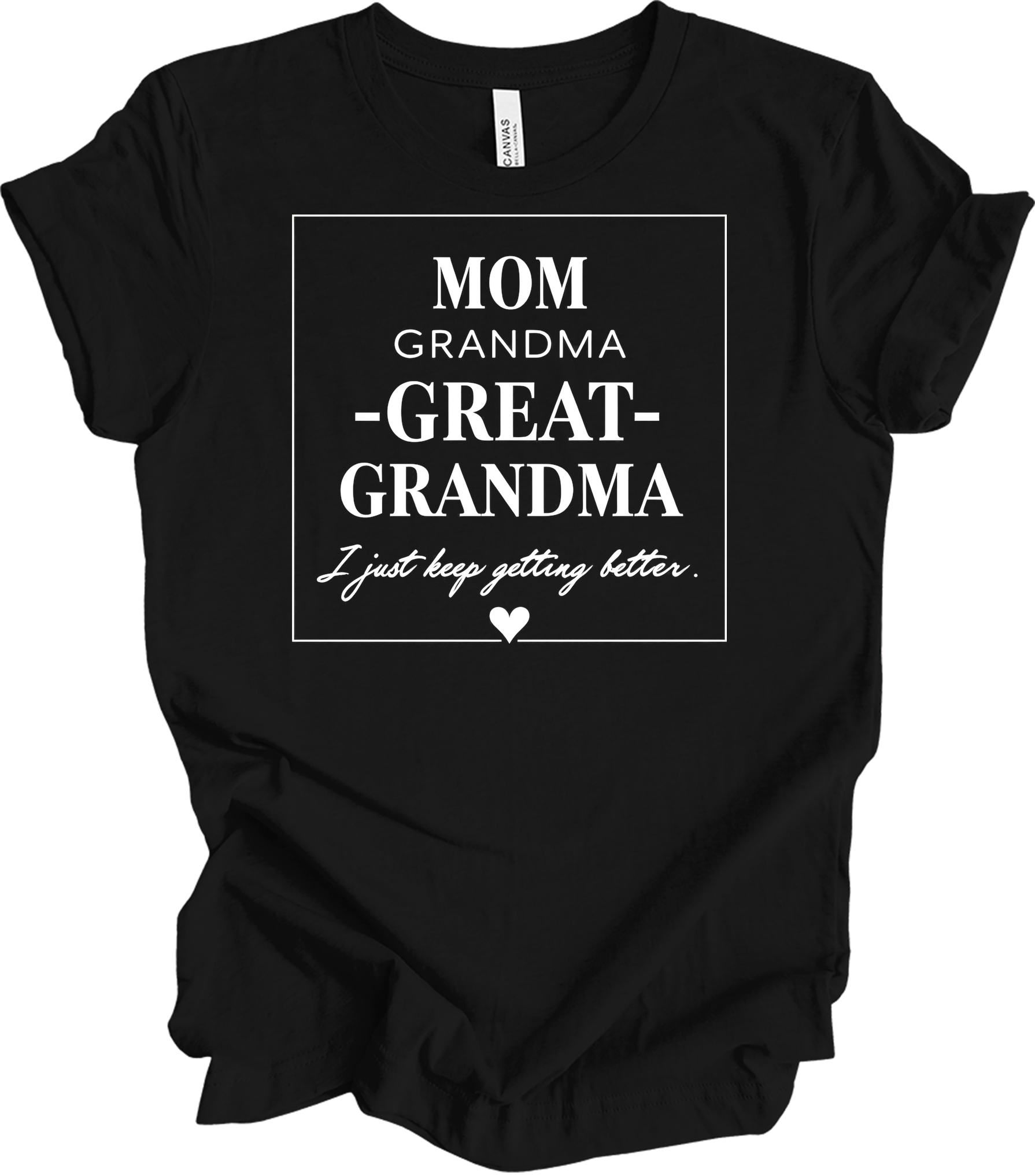Grandkids Make Life Grand T-Shirt in Black