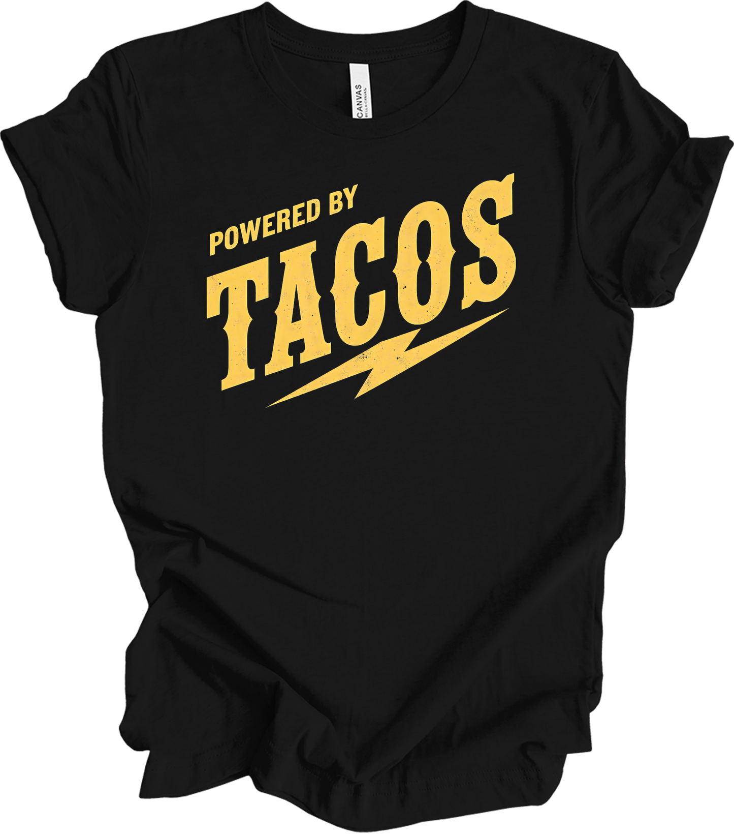 Powered By Tacos - Unisex T-Shirt in Black