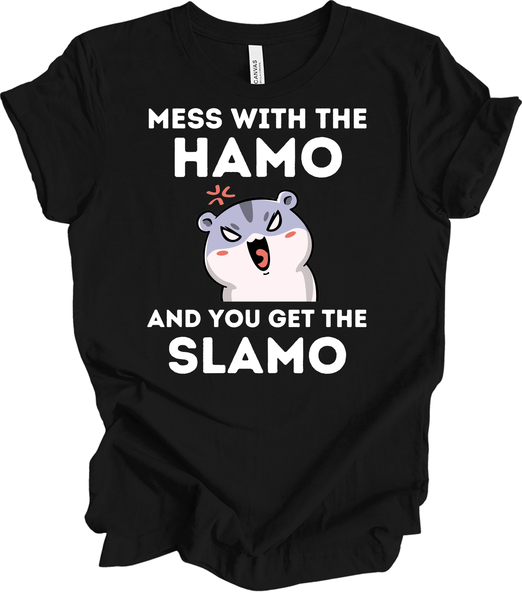Mess With The Hamo Funny T-Shirt in Black