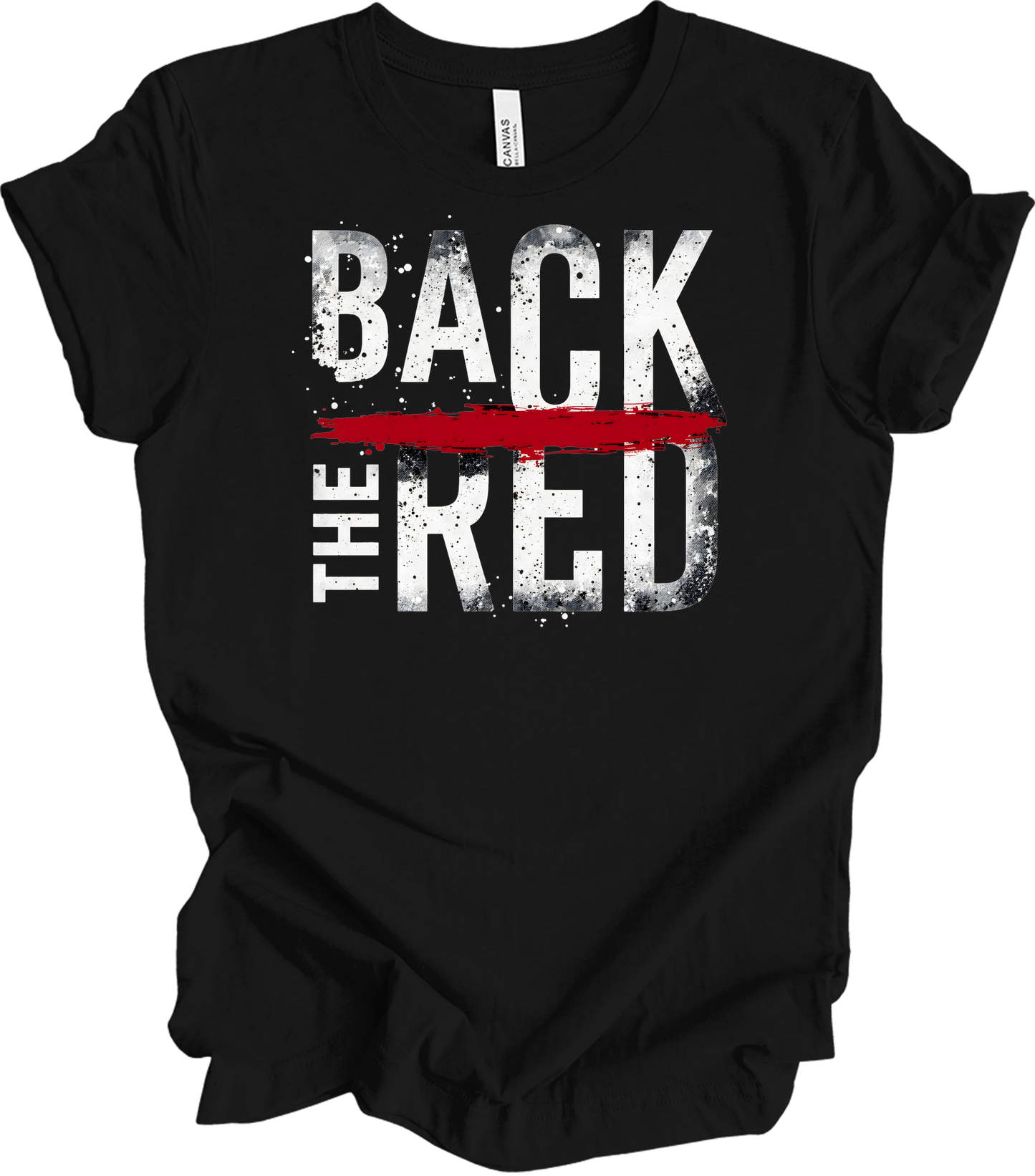 Back the Red - Support Services T-Shirt in Black