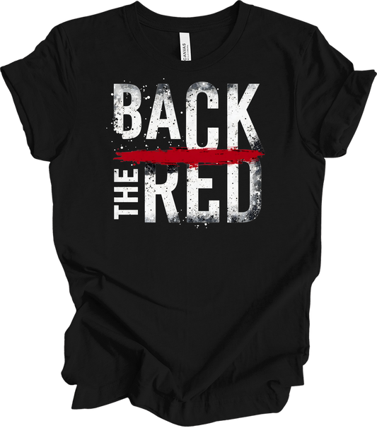 Back the Red - Support Services T-Shirt in Black