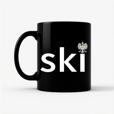 Ski Polish Surname - Polish Eagle Heritage Mug