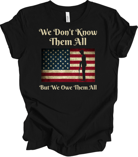 We Owe Them All T-Shirt in Black
