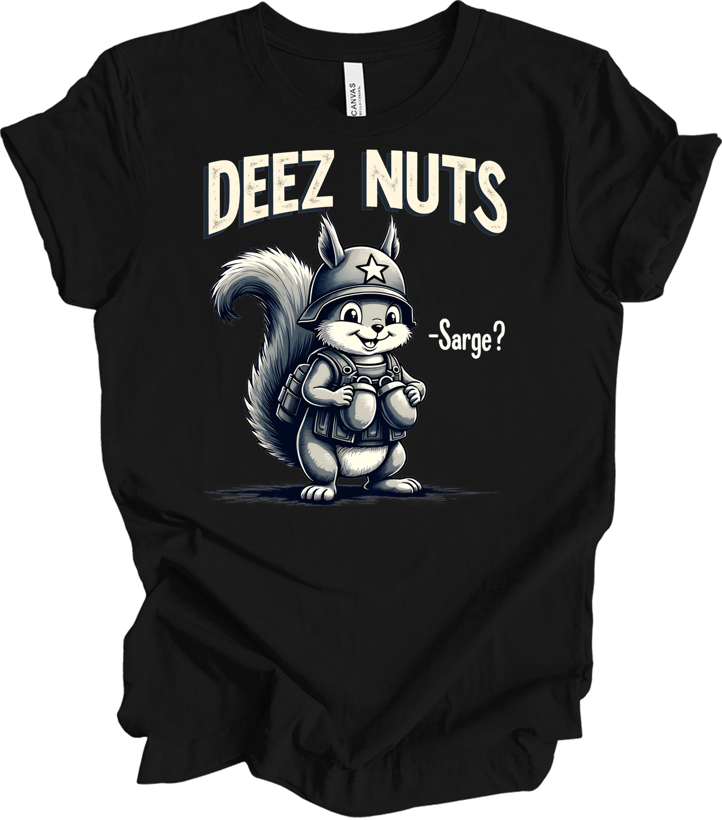 Funny 'Deez Nuts' T-Shirt in Black