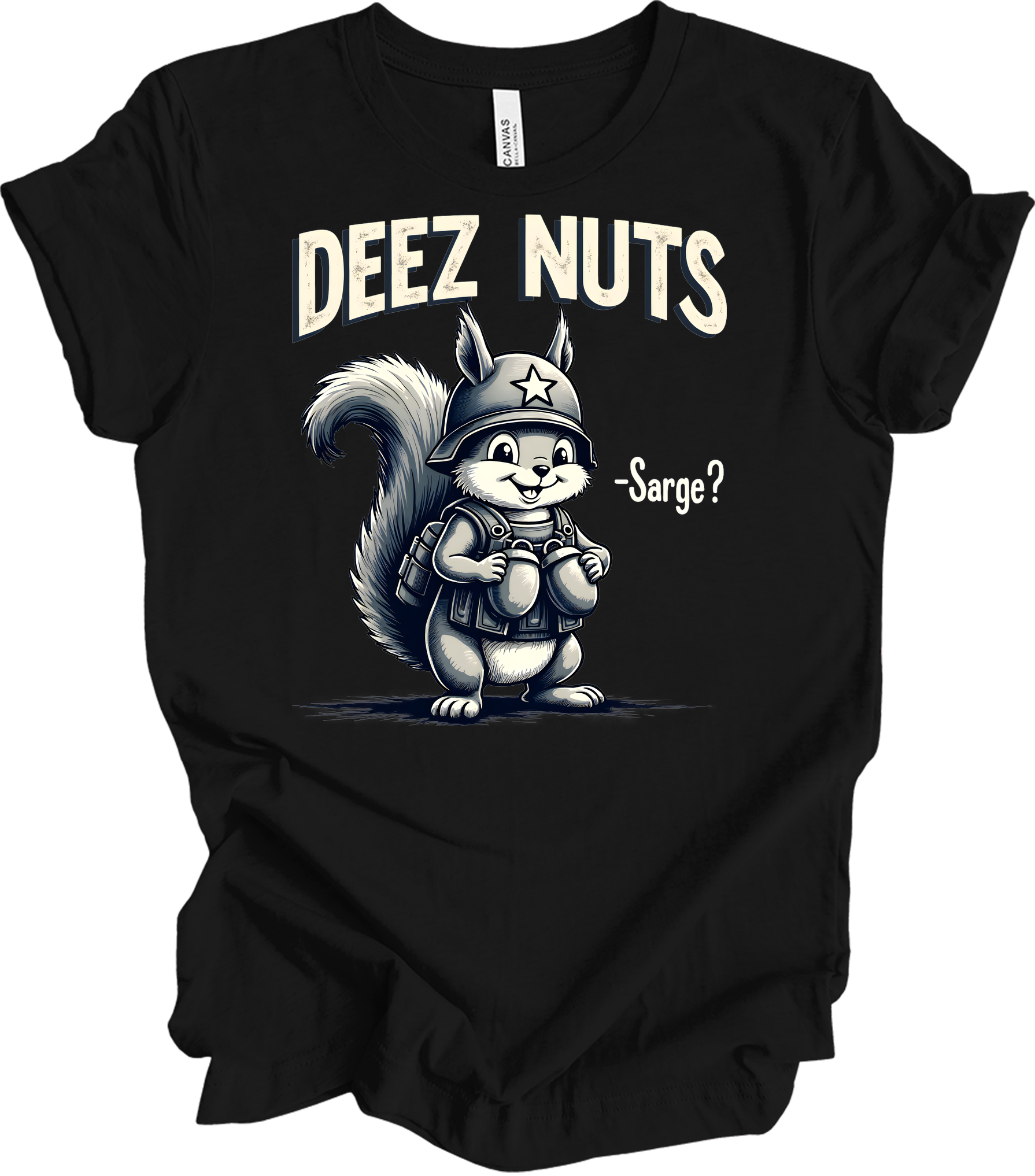 Funny 'Deez Nuts' T-Shirt in Black