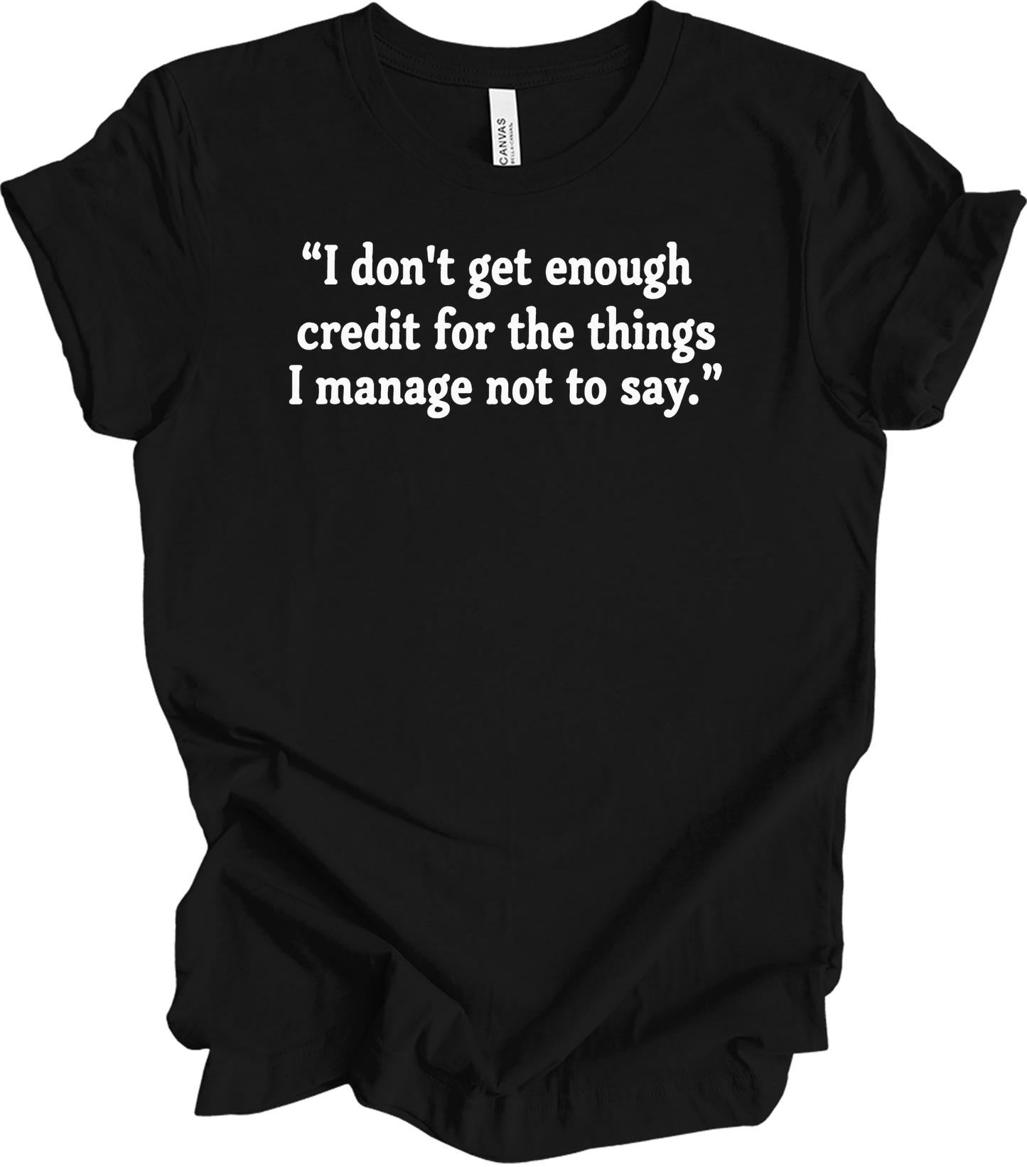 Credit Manager Humor T-Shirt in Black