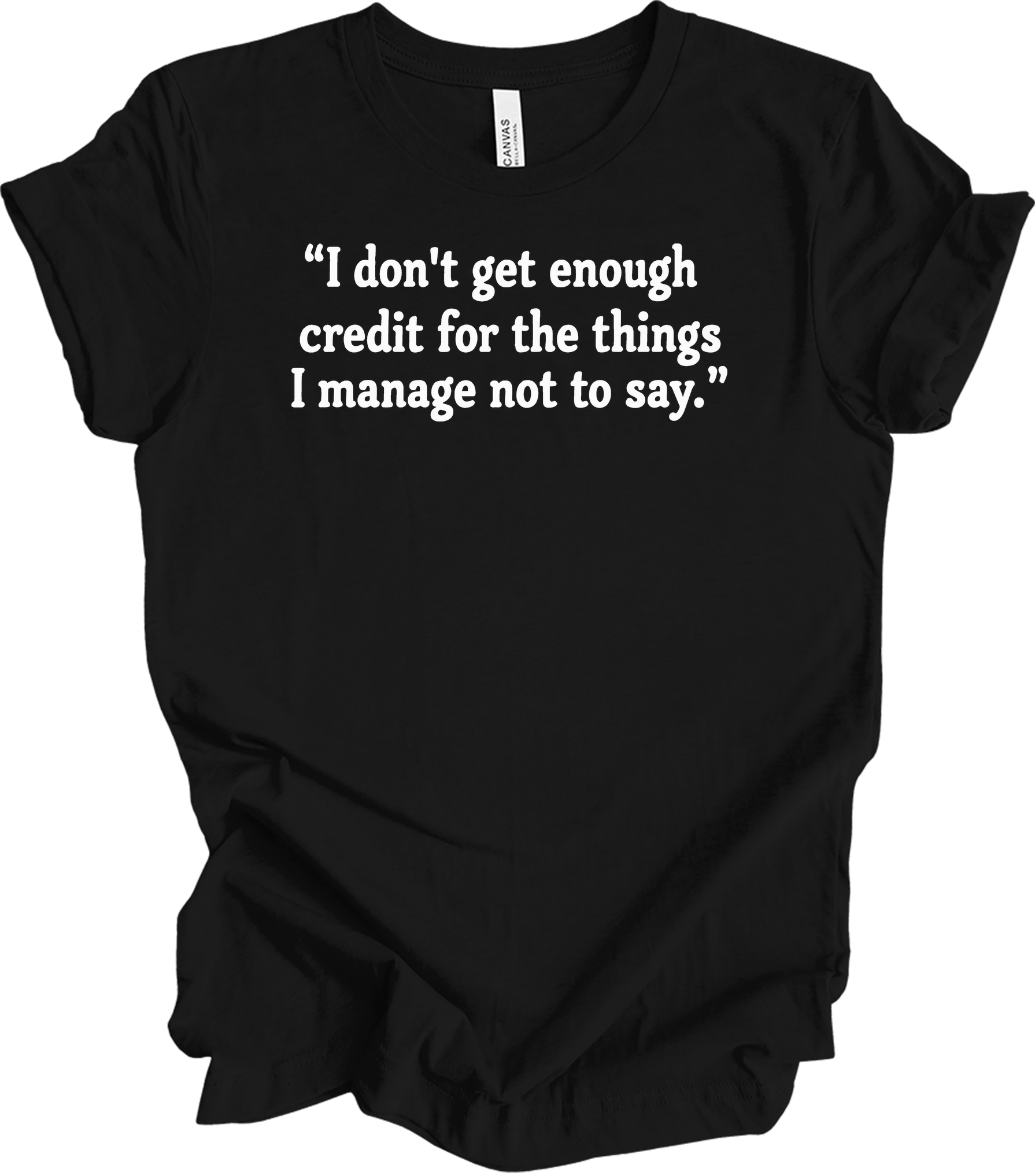 Credit Manager Humor T-Shirt in Black