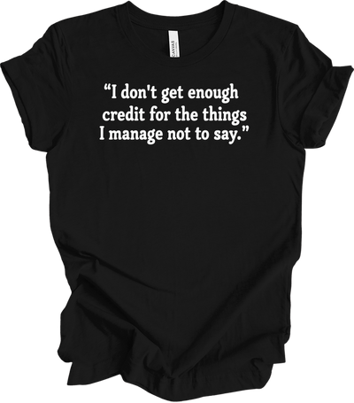 Credit Manager Humor Tee