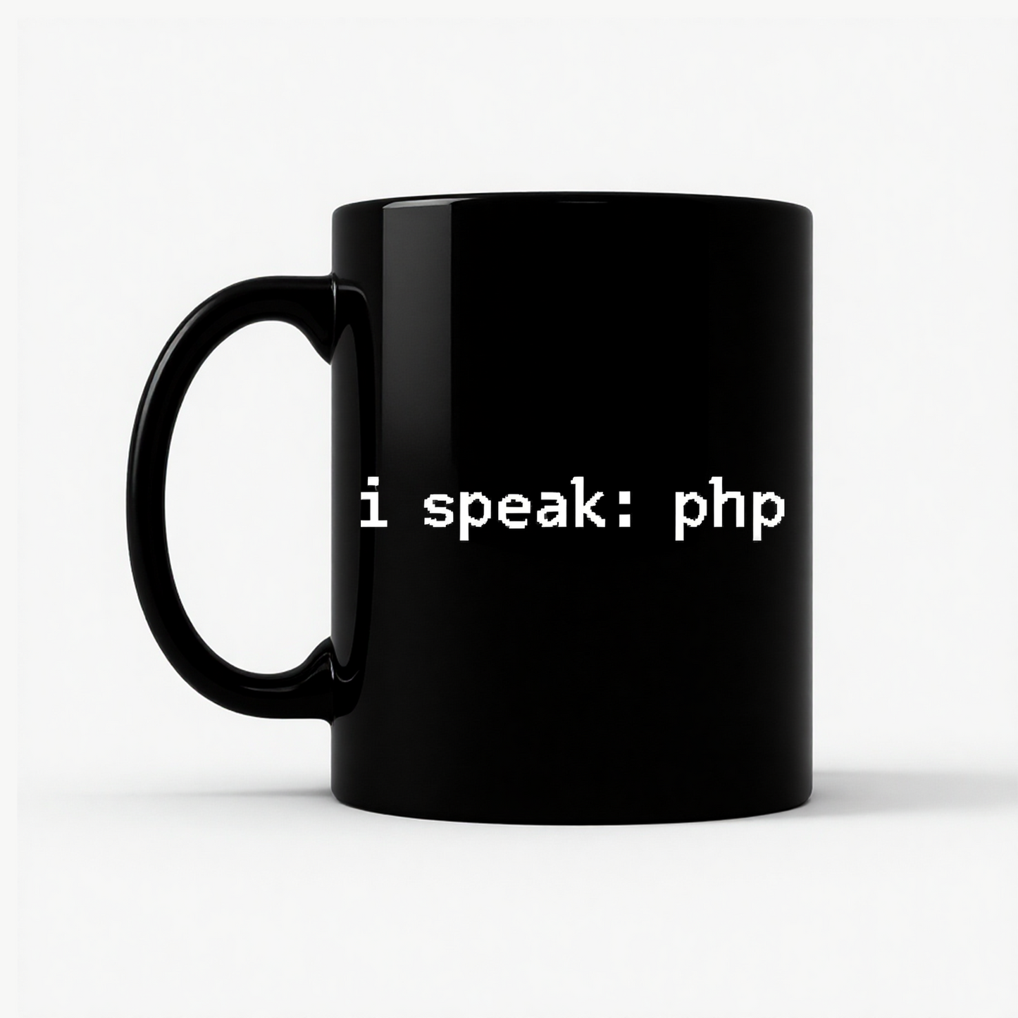 I'm Speaking: PHP Mug in Black