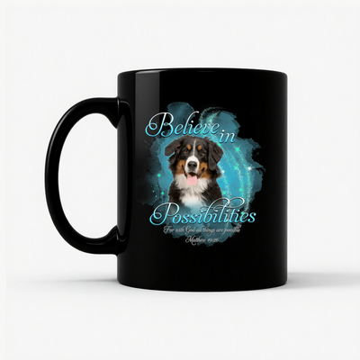 Bernese Dog 'Believe' Mug