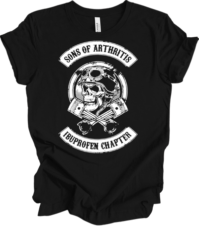 Sons of Arthritis Ibuprofen Chapter Biker T-Shirt