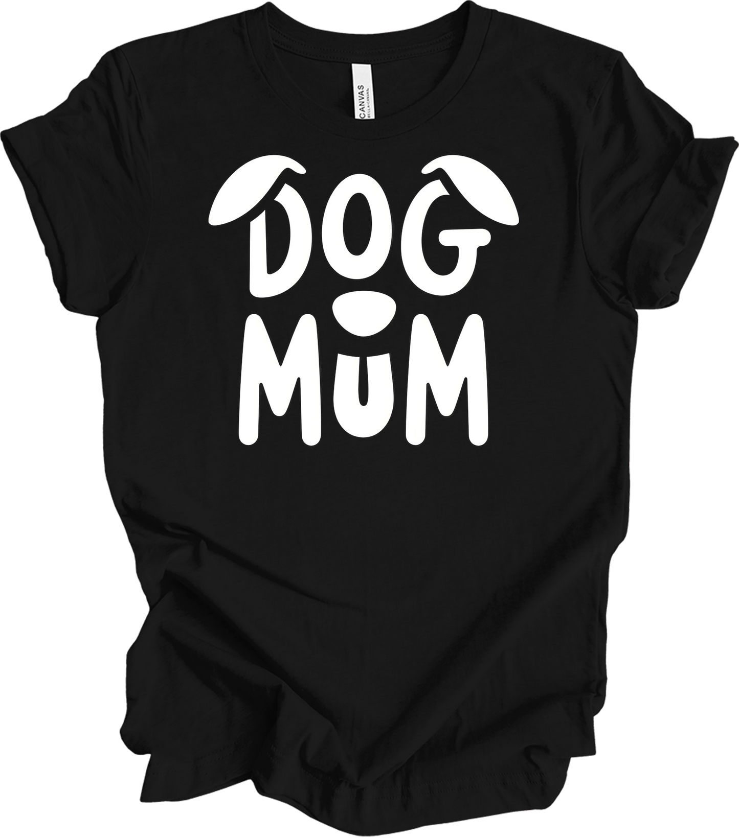 Dog Mum Domo Kun T-Shirt in Black