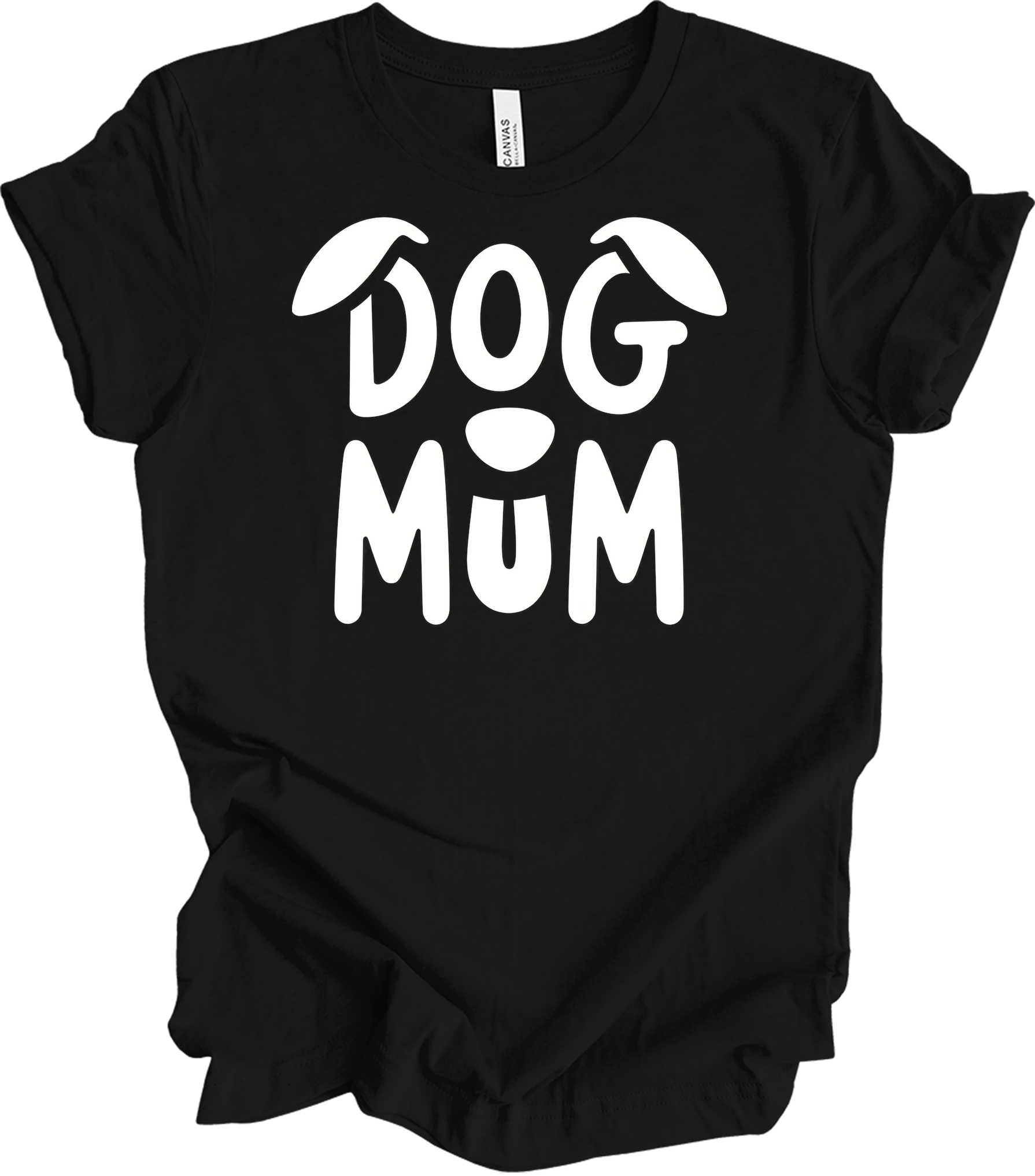 Dog Mum Domo Kun T-Shirt in Black
