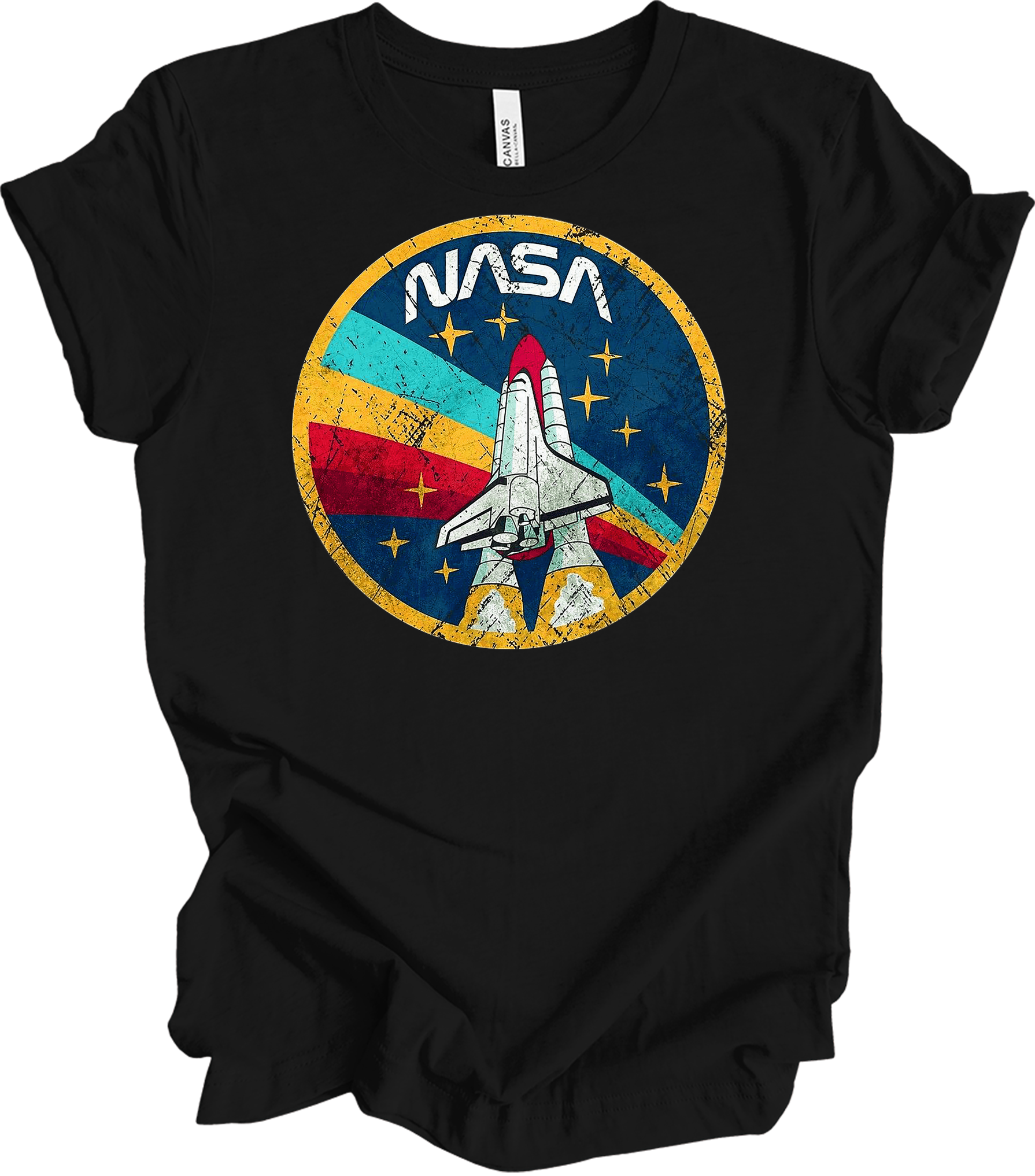 NASA Vintage Shuttle T-Shirt in Black