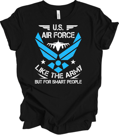 U.S. Air Force - Smart People T-Shirt in Black