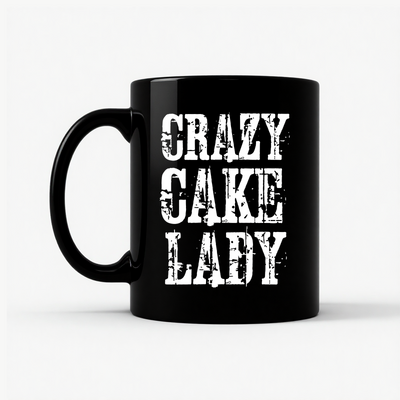 Crazy Cake Lady Mug - Funny Baking Gift