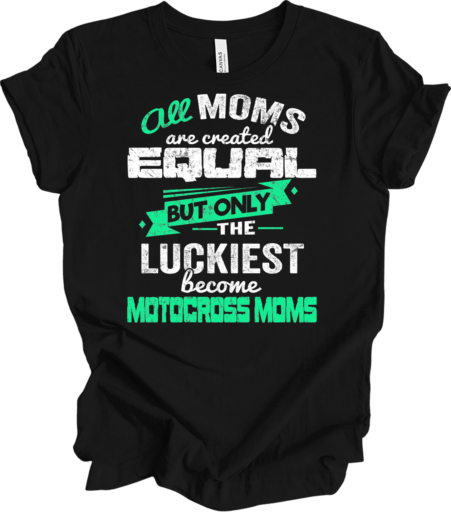 Motocross Mom Luckies T-Shirt in Black