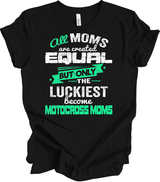Motocross Mom Luckies T-Shirt in Black