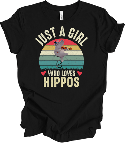 Just A Girl Who Loves Hippos Tee