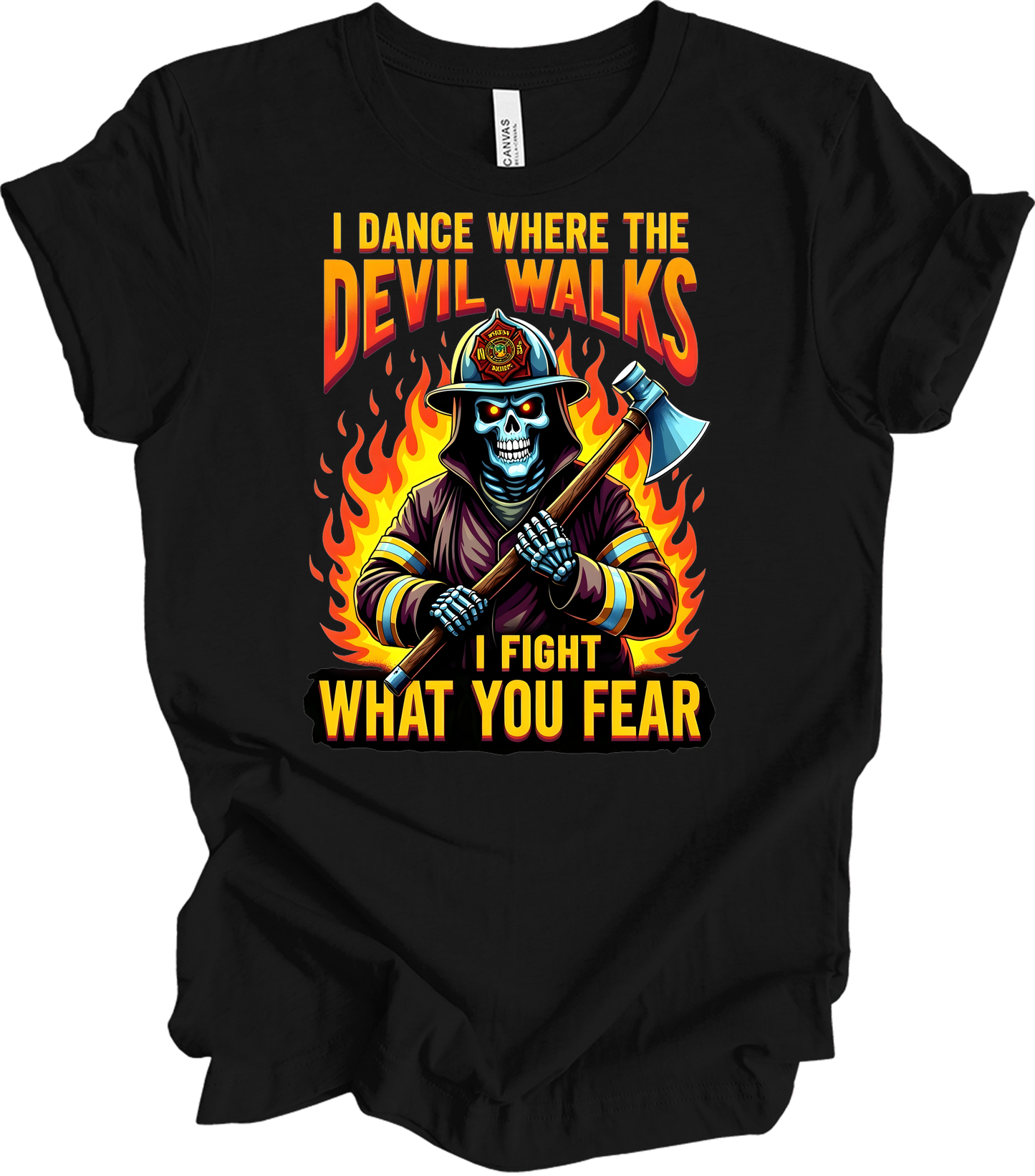 Firefighter - Devil Walks T-Shirt in Black