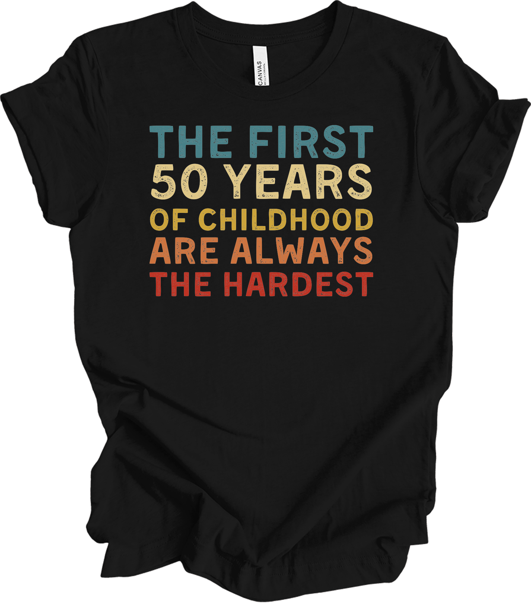 50 Years of Childhood T-Shirt in Black