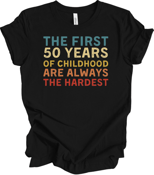 50 Years of Childhood T-Shirt in Black