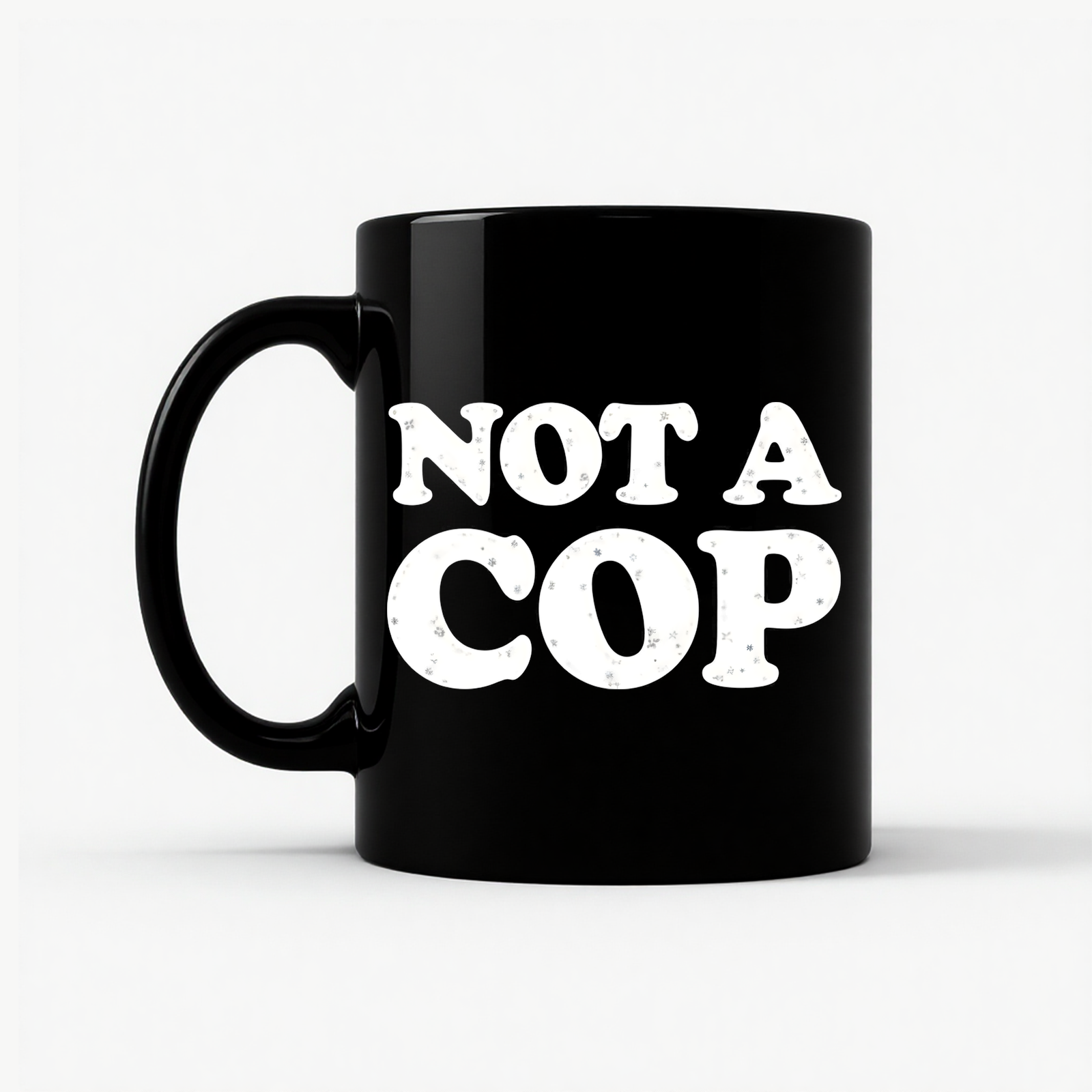 Funny 'Not A Cop' - Upstate NY Noco Mug in Black