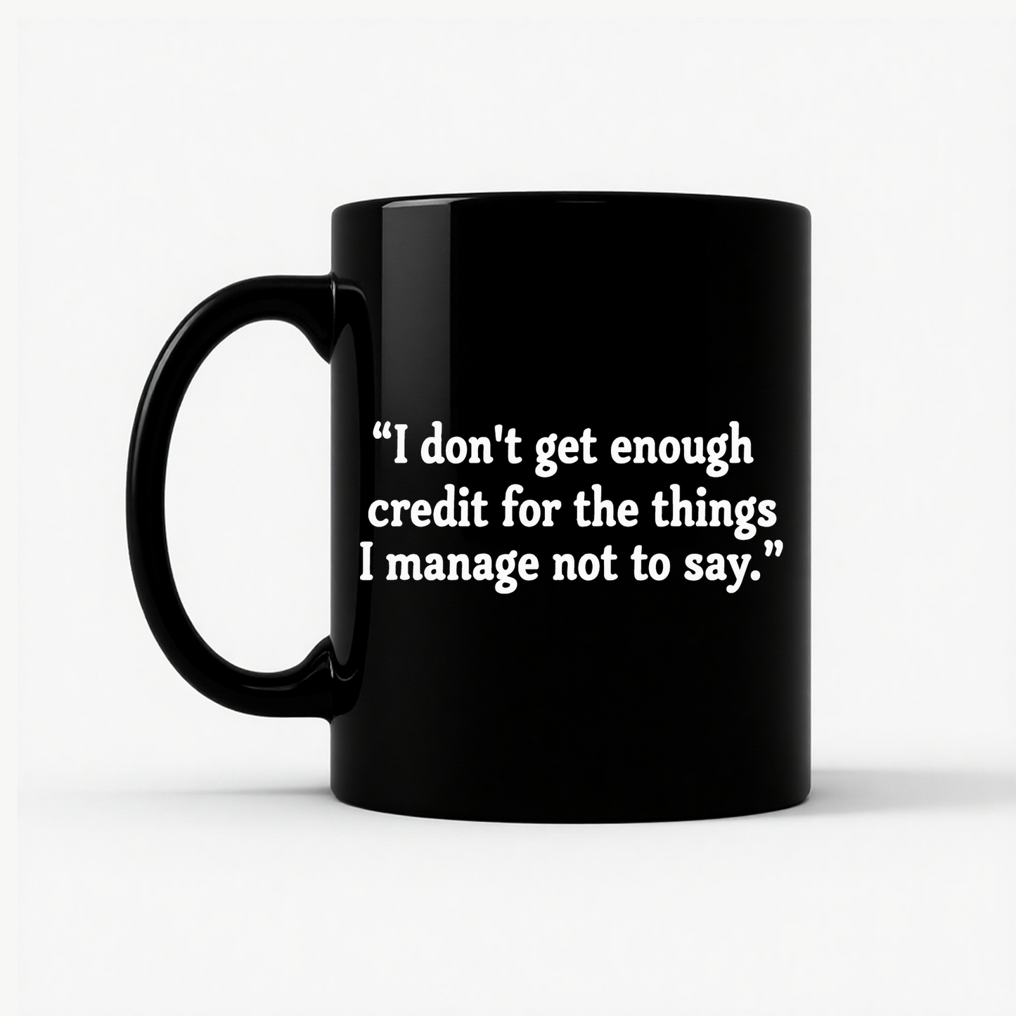 Credit Manager Humor Mug in Black