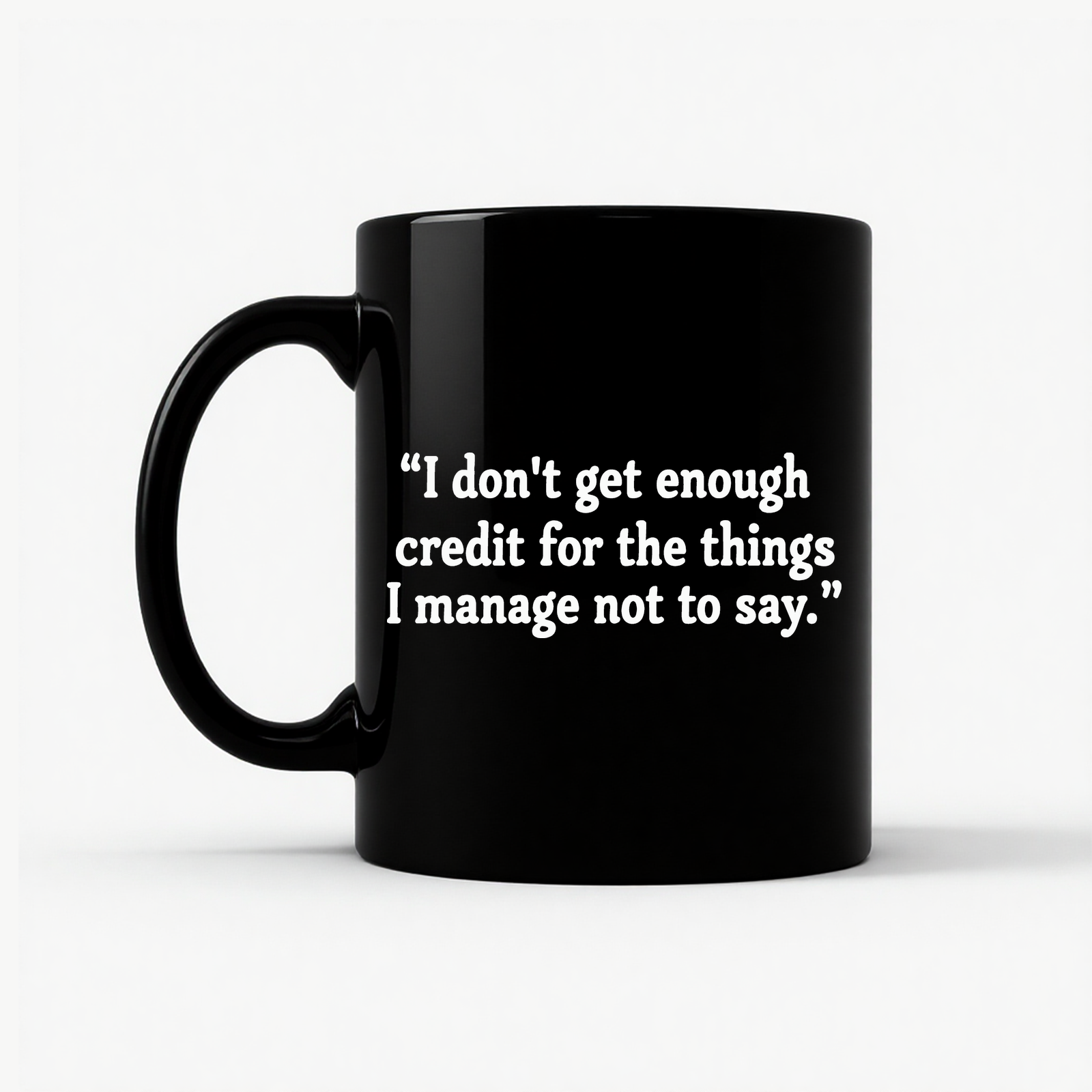 Credit Manager Humor Mug in Black