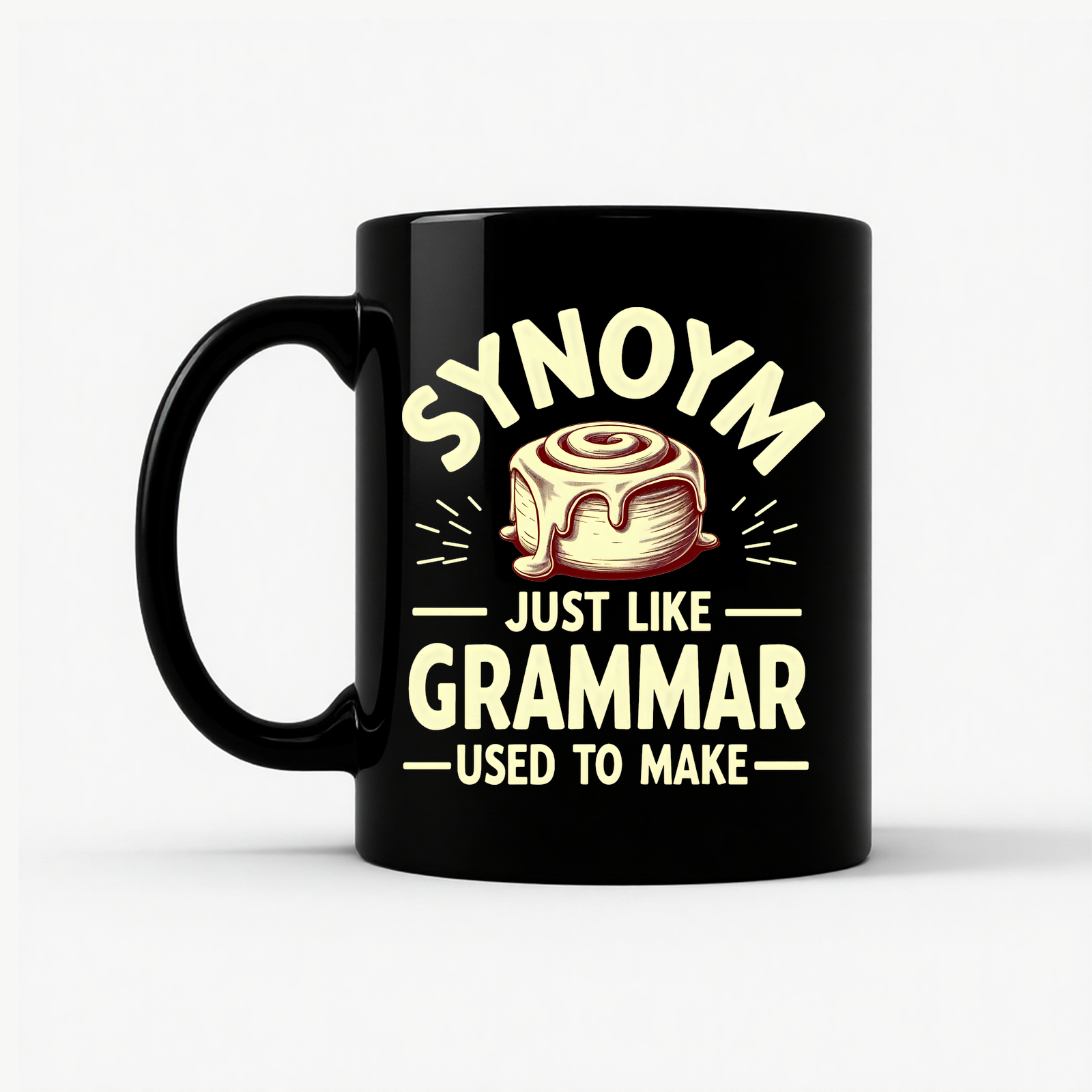 Synonym Cinnamon Roll Mug in Black