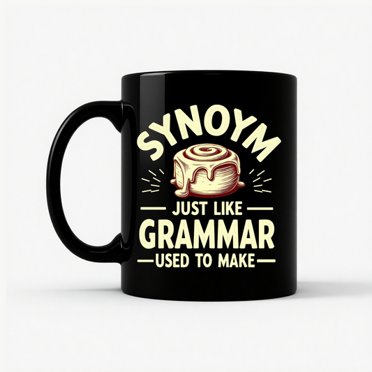 Synonym Cinnamon Roll Mug in Black
