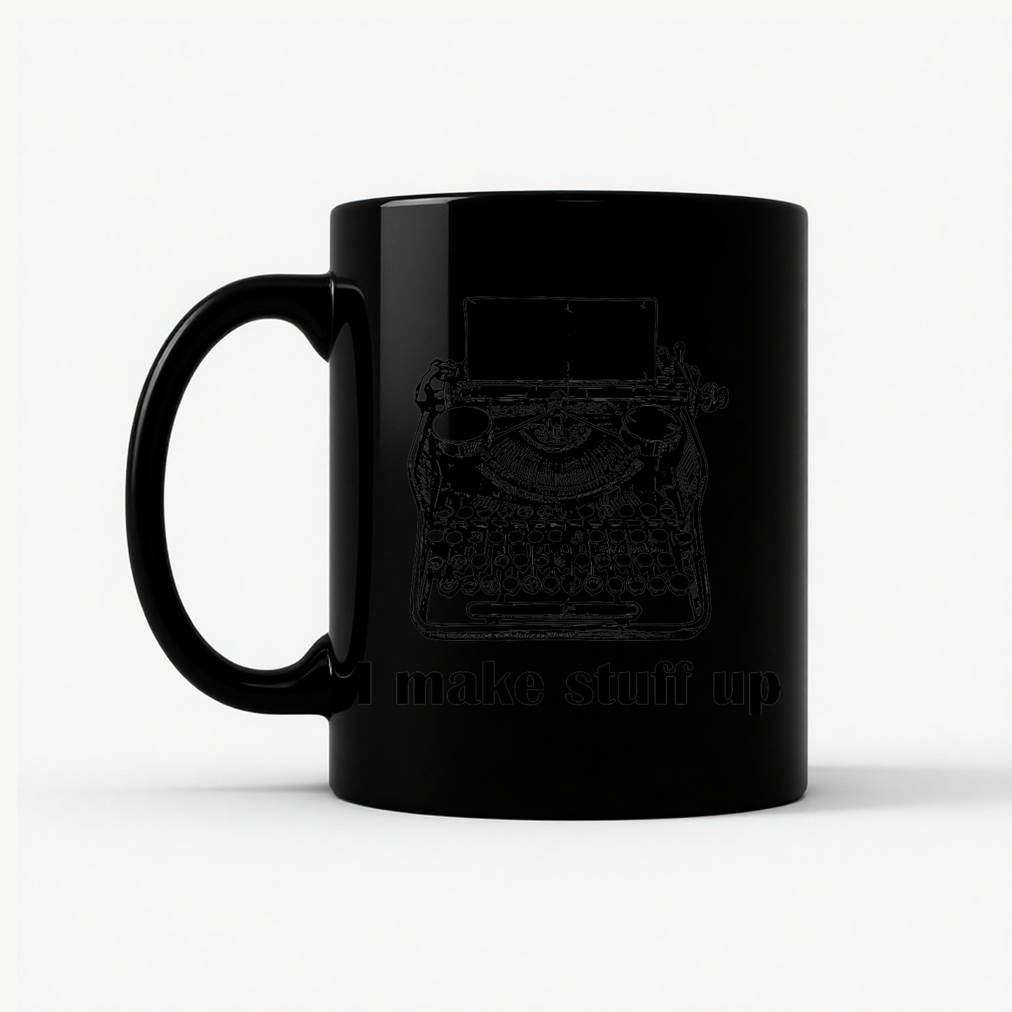 Writer : 'Plotting a Murder' Design Mug in Black