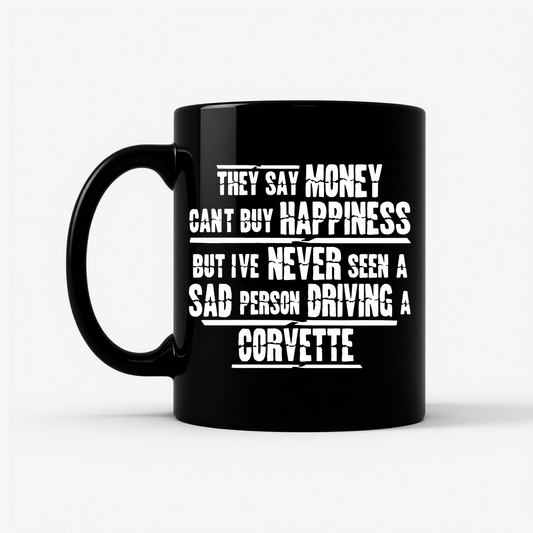 Funny Corvette Owner Pro Tips - Car Enthusiast Gift Mug in Black