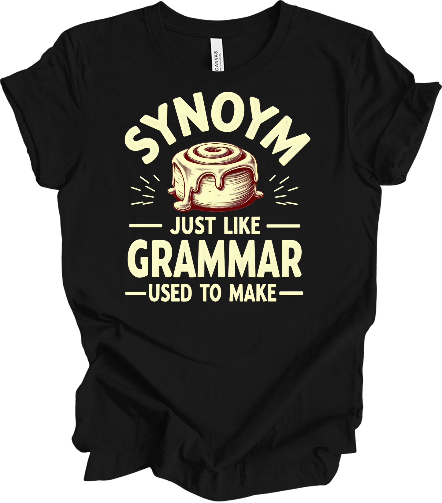 Synonym Cinnamon Roll T-Shirt in Black