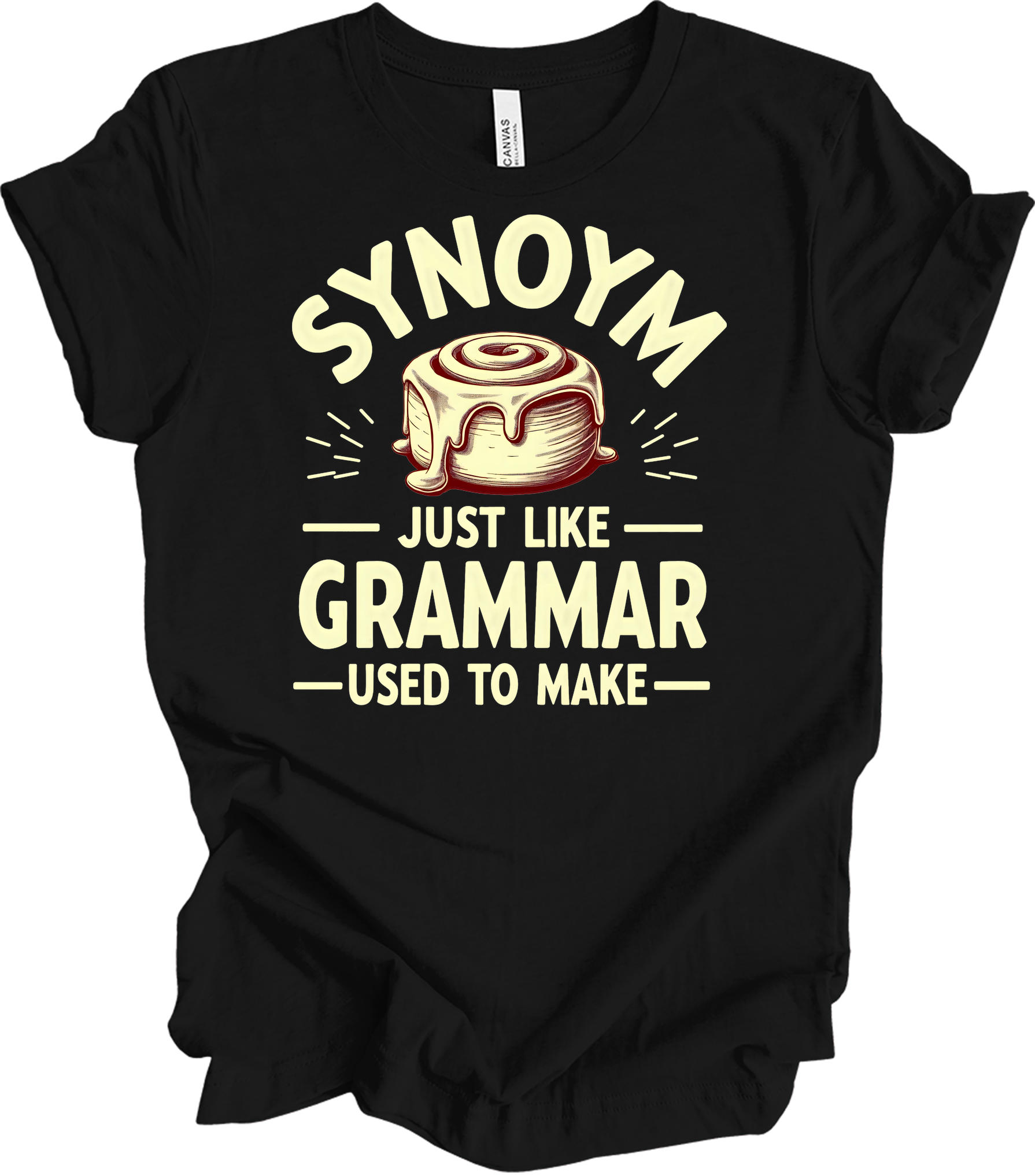Synonym Cinnamon Roll T-Shirt in Black