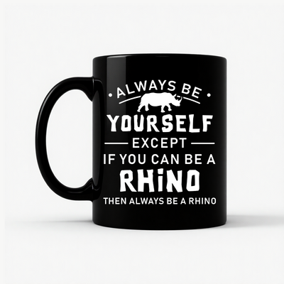 Always Be Yourself Rhino Mug